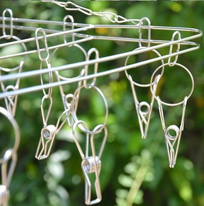 Thép không gỉ Windproof xoay móc quần áo móc áo giá với <span class=keywords><strong>36</strong></span> chốt cho vớ đồ lót giày quần áo trẻ em găng tay các mặt hàng khác - Product Image 6