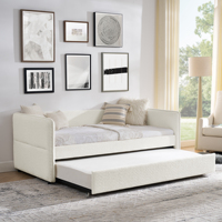 2026 Neues Design Premium Komfortables Modernes Stoff-Luxus-Polsterbett mit Gepolstertem Bettrahmen