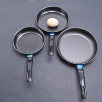 14cm 16cm 18cm Wajan Besi Anti Lengket Wajan Datar Gaya Cina Panci Sup Set Wajan Penggorengan