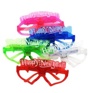 Gafas LED intermitentes, gafas iluminadas, <span class=keywords><strong>Feliz</strong></span> Año Nuevo, marco <span class=keywords><strong>de</strong></span> gafas brillantes, decoraciones navideñas para fiestas - Product Image 6