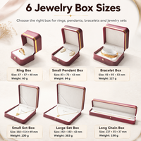 Großhandel Fabrik Schmuck-Geschenkbox mit individuellem Logo, Schmuckbox ODM OEM Unterstützung für Ring-, Ohrring-, Halsketten- und Armbandverpackungen