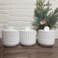 Luxuriöses DIY Keramik-Gießformen-Set mit Abgedecktem Kerzenglas in Boxform für Handgemachte Beton- und Zement-Heimdekoration - Anpassbare Farbe & Größe