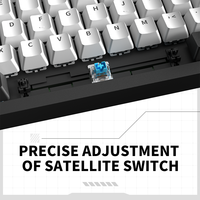 Nouveau clavier de jeu mécanique mini à commutation à chaud, rétroéclairage RGB, filaire USB 2.0, 98 touches, interrupteurs rouges, ultra-fin pour PC portable