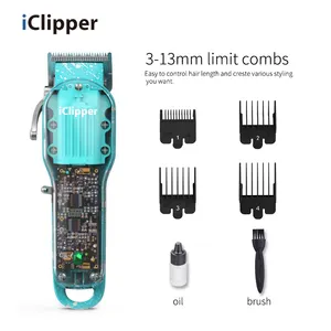 Iclipper-Y10 2022 Nieuwe Ontwerp Populaire Transparante Clipper Oplaadbare Professionele Tondeuse