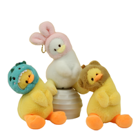 Porte-clés en peluche animal mignon Canard Kawaii, breloque de sac, pendentif doux et câlin, vente en gros, personnalisé OEM ODM