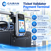Terminal intelligent tactile avec code QR, NFC et Bluetooth pour la vente de billets de bus, conception durable pour le transport
