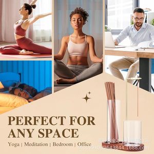 Brûleur d'encens en bois avec collecteur de cendres en verre, style zen en bois de séquoia, porte-encens d'aromathérapie pour usage religieux - Product Image 5