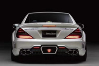 Neues Mercedes-Benz SL R230 Carbon-Karosserie-Kit mit Clips Verbesserte WD Front-/Heckschürze Radlaufverbreiterung Spoiler