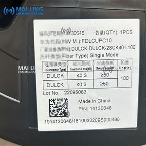 Sợi cáp quang DLC/UPC duy nhất chế độ 100M 2 lõi 0.03M/0.34m fdlcupc10 LC kết nối 7.0mm 2mm LSZH bọc thép chi nhánh Cáp - Product Image 4