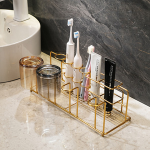 <b>Light</b> Luxury Fashion Cup Holder Home Bathroom <b>Vanity</b> Rack - Product Image 1