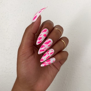 <span class=keywords><strong>Uñas</strong></span> Acrílicas con <span class=keywords><strong>Estampado</strong></span> <span class=keywords><strong>de</strong></span> <span class=keywords><strong>Vaca</strong></span> Rosa, Decoraciones para <span class=keywords><strong>Uñas</strong></span> con Empaque, Se Aceptan OEM y ODM, Proveedor Profesional - Product Image 1