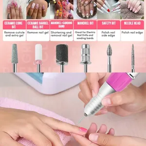Máquina Profesional de Pulido de Uñas de 35000 RPM, Dispositivo de Fresado y Pulido de Gel para Uñas, Pulidora de Manicura y Pedicura, Brocas para Uñas - Product Image 6