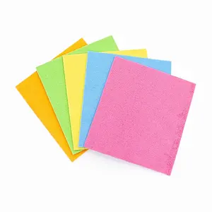 Factory Outlet Hot Sale Cleaning Sponge Washing Dishes Cleaning Cloth Eco-friendly Cleaning Customized Wet /dry Optional