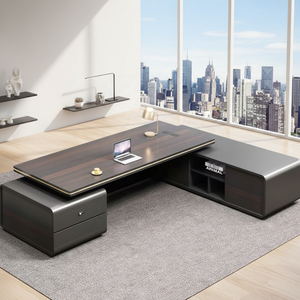 Scrivania Direzionale Moderna di Lusso con Doppi Armadietti e Serratura a Codice Meccanico <span class=keywords><strong>per</strong></span> Ufficio CEO e Dirigenti - Product Image 3
