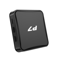 Nuevo P7 Android 12 Quad Core 64 Bit 4K HDR TV Box 2GB + 16GB con adaptador de fibra óptica de red WiFi versión externa Android TV Box