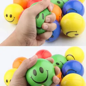 PU Foam Smile Stress Ball Custom Shape Logo Hot Selling Wholesale Relief Stress Ball Fidget Toy