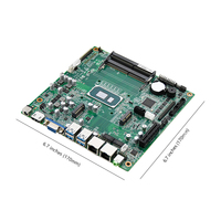 Adipcom EITX-7310 Intel Celeron 11e génération I5-1135G7 I7-1165G7 Nouveau serveur informatique ITX Mini carte mère double SATA 2LAN DDR4 64 Go