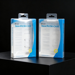 กล่องพับใส PVC แบบกำหนดเองสำหรับเคสใส่แผ่นรองใหม่ พร้อมบรรจุภัณฑ์พลาสติก PET แบบใส พิมพ์ออฟเซ็ต สำหรับอุปกรณ์อิเล็กทรอนิกส์สำหรับผู้บริโภค - Product Image 5