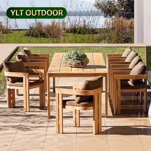 Đồ Nội Thất Ngoài Trời Patio Khu Nghỉ Mát Ghế Ngoài Trời Ăn Uống Biệt Thự Tếch Vườn Bàn Và Ghế - Product Image 2