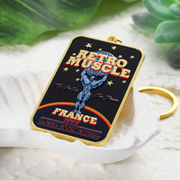Porte-clés personnalisé en émail, design anime, cadeau promotionnel, plaqué or, porte-clés en alliage de zinc 3D, personnalisable avec carte de sélection