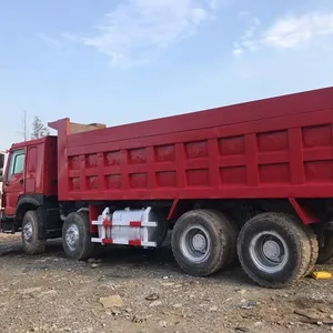 Sử Dụng Xe Tải Dump 6X4 SINOTRUK HOWO Tipper Xe Tải Năm 2016 Đối Với Kenya Nigeria, Châu Phi Khuyến Mãi New Bucket