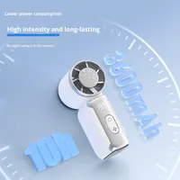Nouveau mini ventilateur portable à main, longue durée de vie de la batterie, 200 vitesses, turbo, vent puissant, batterie intégrée, ventilateur portable, cadeau, ventilateur rafraîchissant