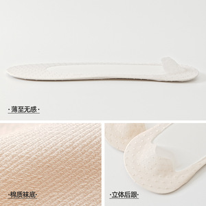 Medias invisibles de encaje de seda helada, nuevo estilo Primavera/Verano 2026, con patrón de lunares, suela de algodón y talón antideslizante. - Product Image 4