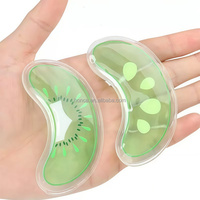 Patchs de gel oculaires personnalisés réutilisables chaud/froid pour thérapie de beauté, compresse de glace à motif de fruits, coussinets de gel rafraîchissants pour massage des yeux