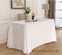 Nappe rectangulaire unie, nappe simple pour conférence, bureau, exposition, mariage, décoration de table d'accueil