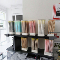 Vente directe d'usine de rouleaux de papier coniques biodégradables de luxe, rouleaux de papier colorés personnalisés de 84 à 109 mm