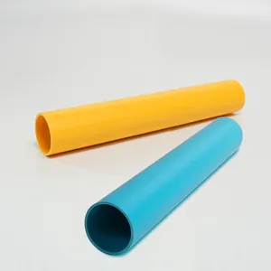 Tuyau en PVC de couleur personnalisée Tuyaux en Plastique Bleu Jaune Schedule 40 tuyau en PVC pour Tubes de Jouets pour Enfants