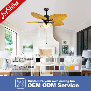 1stshine <span class=keywords><strong>พัด</strong></span>ลมเพดาน52นิ้วสวิตช์โซ่ดึงตกแต่งมอเตอร์ AC CE ROHS ABS <span class=keywords><strong>พัด</strong></span>ลมเพดาน5ใบ<span class=keywords><strong>พัด</strong></span>พร้อมไฟ - Product Image 4