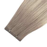 Cheveux vierges 100% naturels, double épaisseur, pour extensions de cheveux européens et slaves avec fixation micro-anneaux, emballage personnalisable