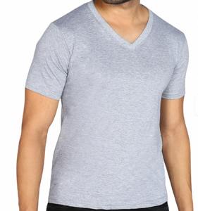 Camiseta Casual de Verano para Hombre, Cuello en V, Manga Corta, 100% Algodón, Transpirable, Antibolitas, Suave, Corte Regular - Product Image 2