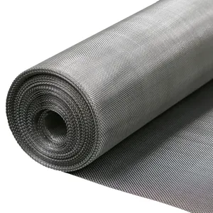 304/316 Stainless Steel Wire Mesh 60/80/100/150/200 Micron Plain Woven Screen Metal Filter Net