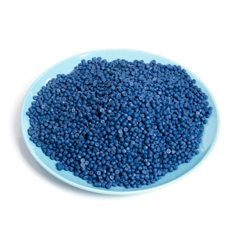 Blauwe Kleur Plastic Hoge Kwaliteit Gerecycled Hoge Polyethyleen Korrels Hdpe Plastic