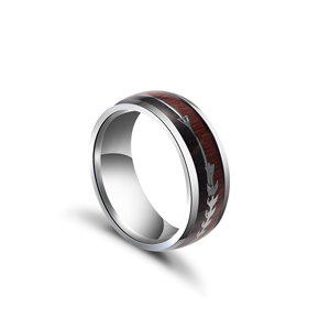 Simple Elegent Man Black Brown Stainless Steel Arrow <strong>Ring</strong> - Product Image 4