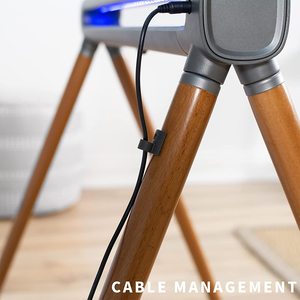 Supporto da Studio di Alta Qualità Bianco e Nero per <span class=keywords><strong>TV</strong></span>, Supporto in Metallo Regolabile in Altezza e Girevole, Treppiede per <span class=keywords><strong>TV</strong></span> da 32 <span class=keywords><strong>a</strong></span> 65 Pollici - Product Image 6