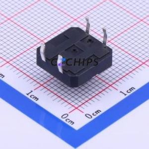PTS125SJK73-2LFS Tactile Switch Through hole-4P,12x12mm Switch Single Pole Single Throw Rectangle Button Through Hole 12mm - Product Image 2