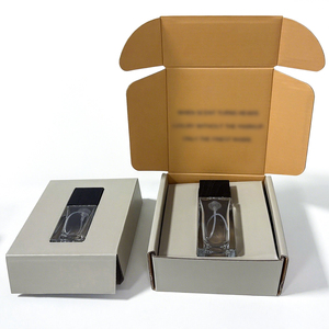 Logo personnalisé impression recto verso ondulé kit de soins de la peau emballage emballage beauté expédition avion enveloppes boîtes avec insert - Product Image 3