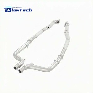 ท่อดาวน์ไปป์สำหรับ Dodge Challenger 3.6L ทำจากสแตนเลส T304 พร้อมแผ่นกันความร้อน ติดตั้งได้โดยตรง ปี 2015-2023 - Product Image 1