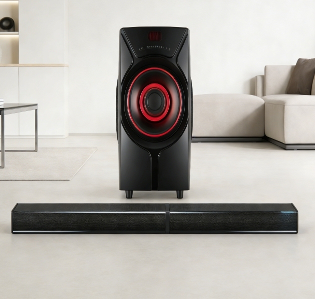 2in1 Soundbar bluetooth Home Theater System with Subwoofer Portable Sound bar HiFi Stereo for TV PC Gaming Room Living Room