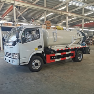 Harga wajar 4x2 diesel kecil tipe euro 3 kemudi kiri tangki 5cbm volume vakum portabel tanker truk penyedot kotoran - Product Image 3
