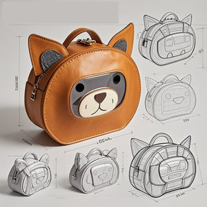 Bolso de mano transparente de PVC ITA de forma personalizada Bolso de compras transparente de diseño único para la colección de pines - Product Image 4