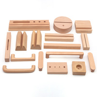 Porte-cartes en bois artistique affichage étiquette de prix support de Base en bois de pin élégant calendrier de cadeau de maison décoration de modèle en bois élégant