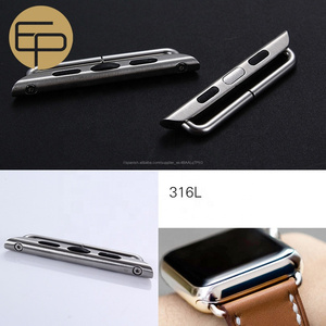 38 40 42 <span class=keywords><strong>44mm</strong></span> cepillado pulido <span class=keywords><strong>de</strong></span> plata oro negro 316L <span class=keywords><strong>de</strong></span> tornillo <span class=keywords><strong>de</strong></span> acero inoxidable adaptador para banda <span class=keywords><strong>de</strong></span> <span class=keywords><strong>Apple</strong></span> <span class=keywords><strong>Watch</strong></span> - Product Image 6