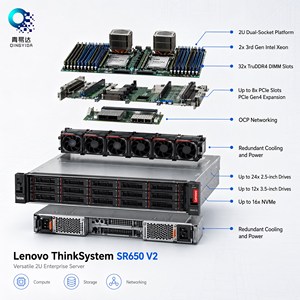 Servidor Original Novo Thinksystem SR650 V2 V3 com Processador Intel Xeon, Servidor Rack da Lenovo - Product Image 1