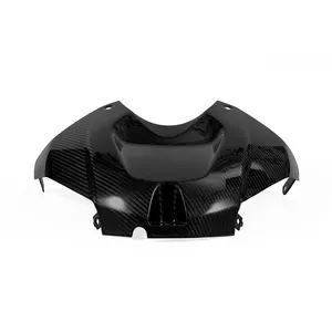 S1000r Motorcycle Part 100% Carbon Fiber Front Tank Cover Replacement For S1000R 2014 - 2018 S1000RR 2015 - 2018 Black Glassy