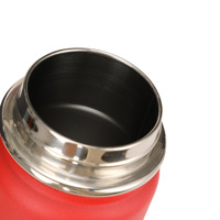 Termo Deportivo de Acero Inoxidable de Doble Capa con Recubrimiento Plástico de Color Sólido para Exteriores, con Anillo de Elevación Creativo, Taza Térmica Grande