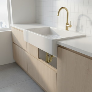 Kamalu KS050G moderno sifone di scarico lavello in oro spazzolato 304 acciaio inossidabile con filtro in ottone per la funzione kitchen _ Sink Waste - Product Image 3
